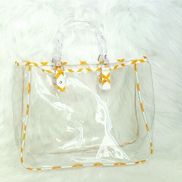 Clinique transparent tote bag glass handle - Picture 1 of 5